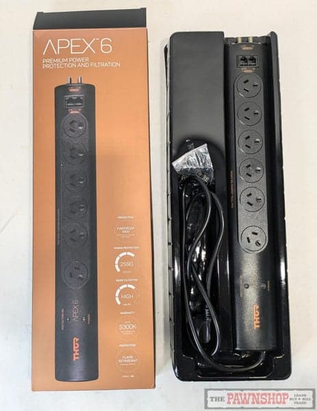 Thor Surge Protector Hub Power Filter D6+ 6 Power Sockets, RJ45 &amp; Aerial In Box