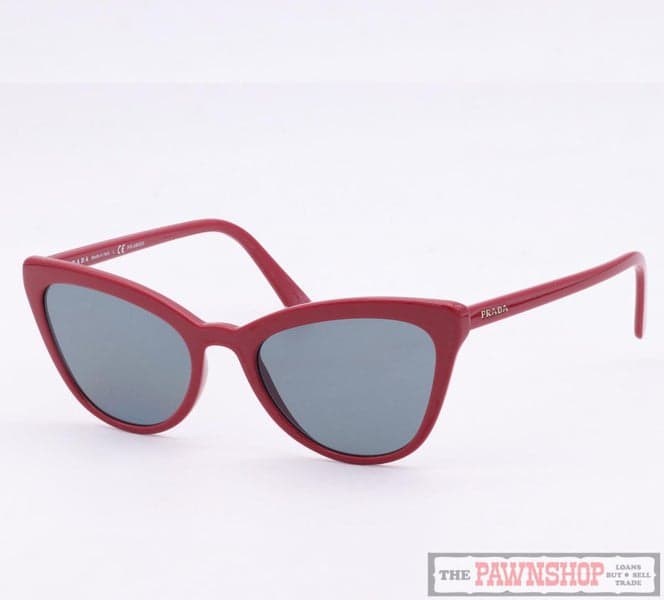 PRADA SPR01V Sunglasses in Red Cat Eye
