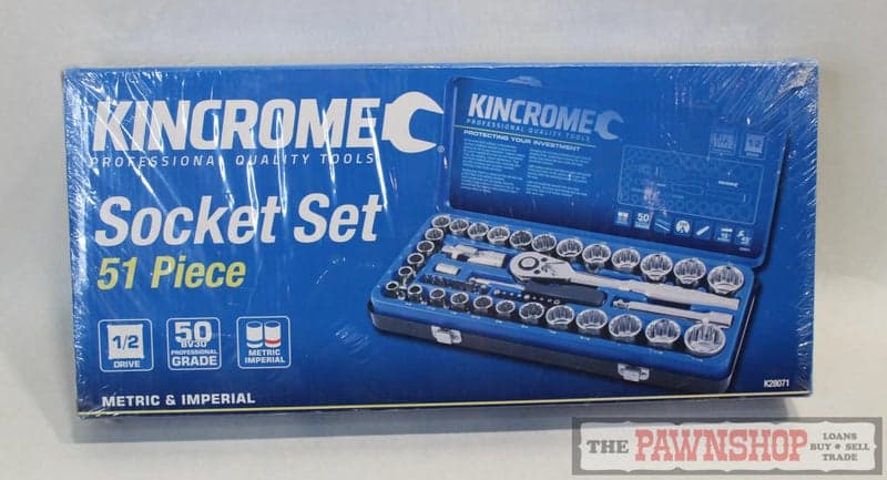 Kincrome 51Pce 1/2: Dr. Metric &amp; Imperial Socket Set