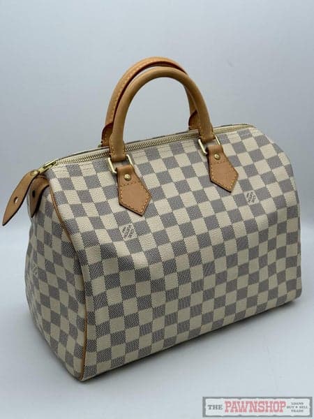 Louis Vuitton Speedy 30 Damier Azur Handbag