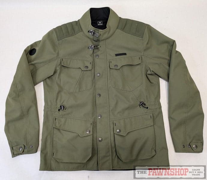 IXON Exhaust Canvas Motorcycle Style Jacket Khaki Size Men's Medium ~ Tidy