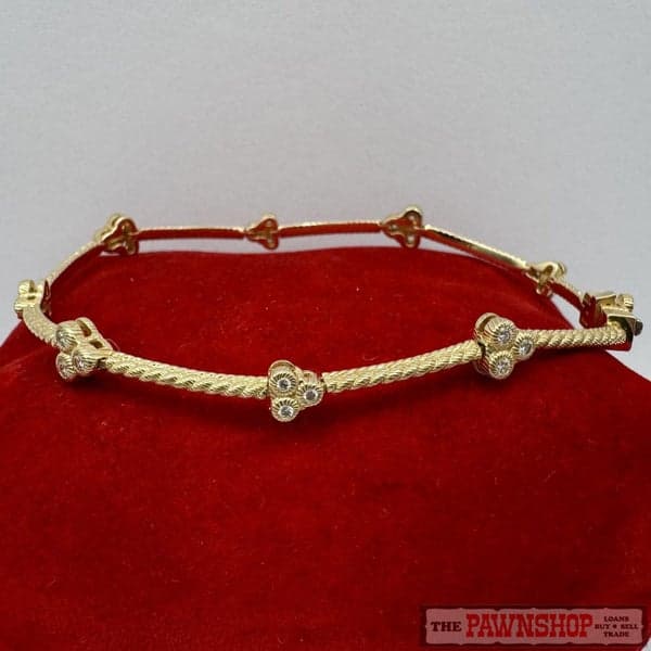 14ct Yellow Gold 0.50ct TDW Diamond Bracelet ~ $10,500!