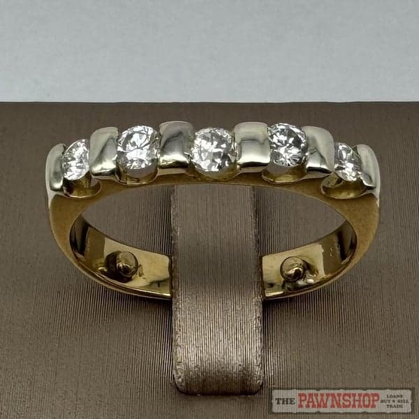 18ct Yellow Gold Five Stone Diamond Ring ~ $6,700!