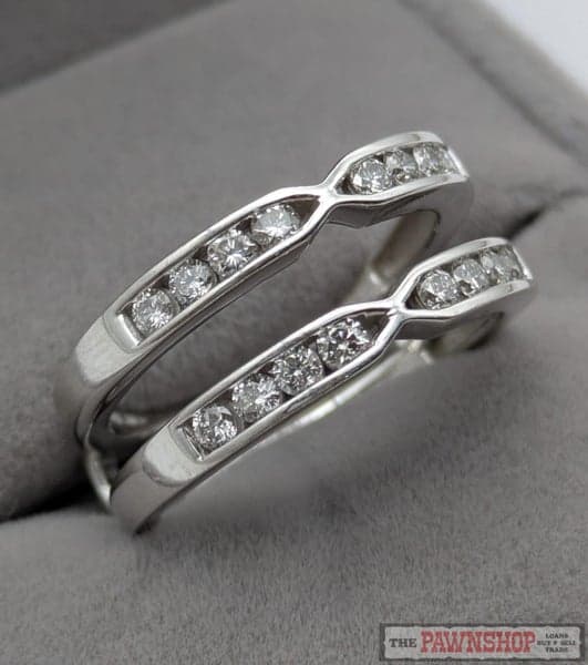 CLEARANCE!! 0.50ct TDW Double Band Diamond Ring in 14ct White Gold $2,600