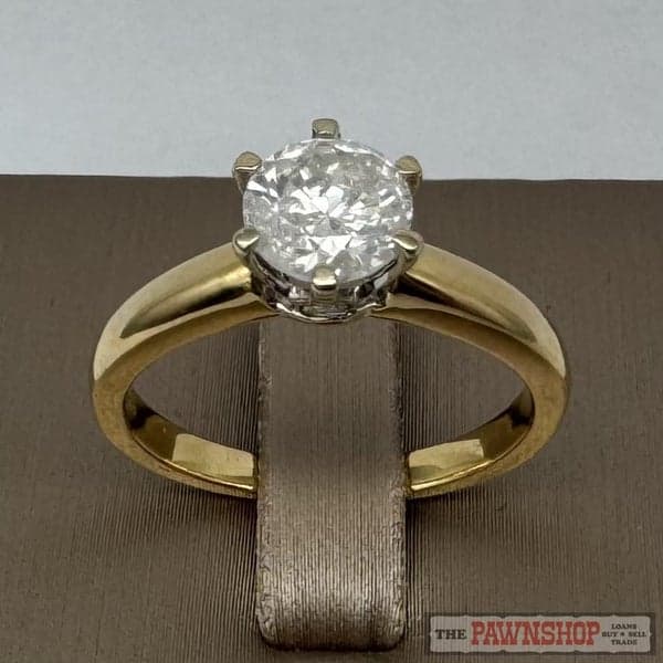 18ct Yellow Gold 1.00ct Diamond Solitaire Ring ~ $10,900!