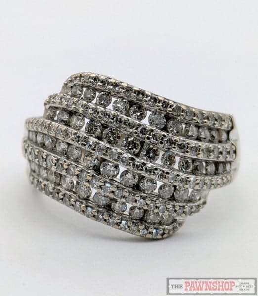 CLEARANCE!!! 1.50ct TDW Diamond Dress Ring in 10ct White Gold $4,000