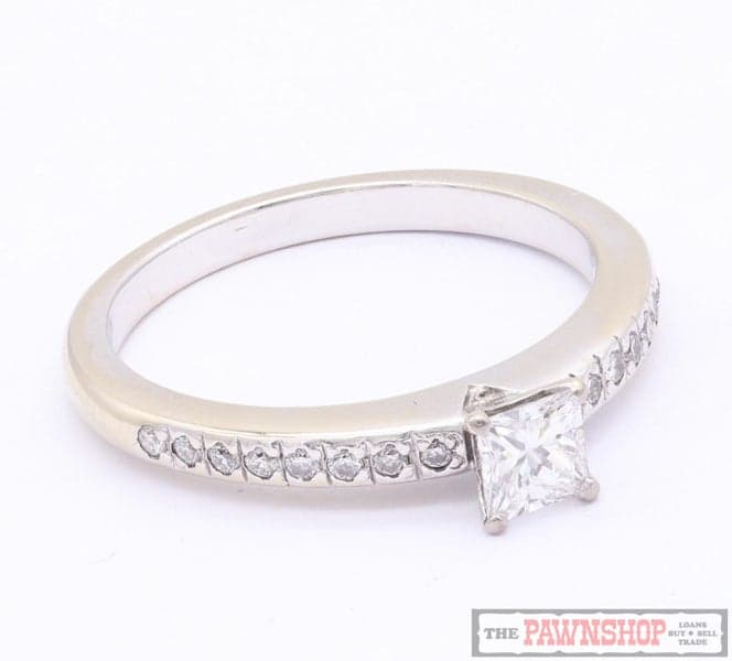 18kt White Gold Diamond Solitaire Ring 0.45ct TDW ~ $4,000