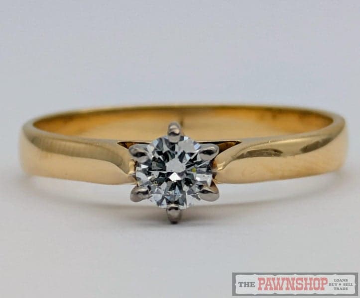 CLEARANCE!!! Solitaire Diamond Ring witjh 0.25ct TDW in 18ct Yellow Gold $4,000