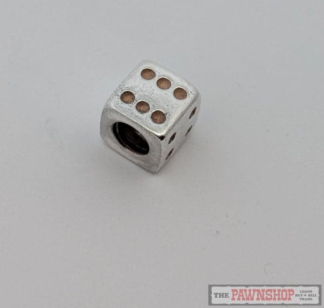 Pandora Sterling Silver Dice Charm 790116 Retired
