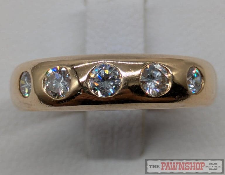0.50ct TDW Five Stone Diamond Dress/Wedding Band Ring in 18ctYellow Gold $5,800