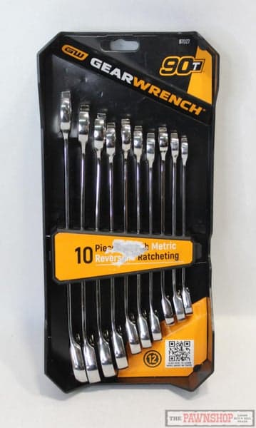 Gearwrench 10-Pc 2 Point Metric 90T Reversible Ratcheting Wrench Set