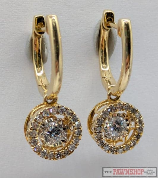 0.50ct TDW Dancing Diamond Earrings in 10ct Yellow Gold $3,900