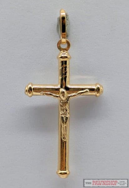 Crucifix Cross Pendant in 18ct Yellow Gold