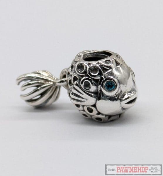 Pandora "Splish-Splash" Fish Charm 925 Sterling Silver
